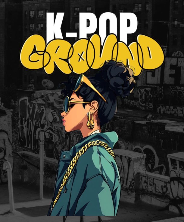 京都のイオンモールKYOTOで開催される無料K-POPイベント「K-POP GROUND」のフライヤー画像